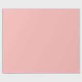 Roze Rosette Solid Color Pastel Print Cadeaupapier (Vlak)
