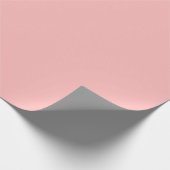 Roze Rosette Solid Color Pastel Print Cadeaupapier (Hoek)