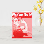 Roze Rosie de Klinkhamer "wij kunnen het doen!" De Kaart (Gele Bloem)