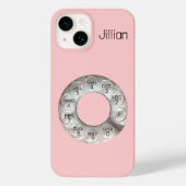 Roze  Rotary Phone Case-Mate iPhone Case (Achterkant)