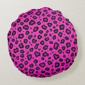 Roze rotsgiraffe rond kussen (Achterkant)