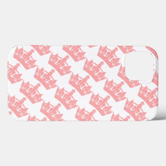 Roze Royal Crown British Case-Mate iPhone Case (Achterkant (horizontaal))