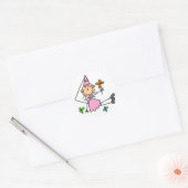 Roze Royal Princess Sticker (Envelop)