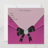 Roze Roze 21e verjaardag Uitnodiging 21 (Achterkant)