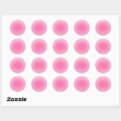 Roze Roze Aangepaste Lege Trendy Sjabloon Ronde Sticker (Vel)