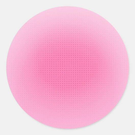 Roze Roze Aangepaste Lege Trendy Sjabloon Ronde Sticker (Voorkant)