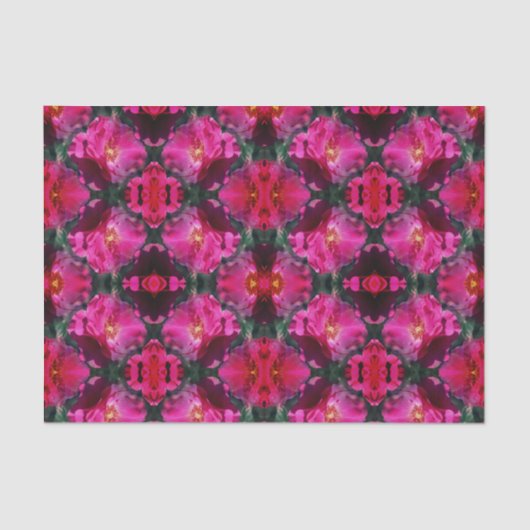 Roze roze Abstract patroon ontkoppelen Tissuepapier (Voorkant)