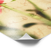 Roze roze achtergrondse Rozen bloemen Foto Afdruk (Hoek)