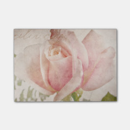 Roze roze achtergrondse Rozen bloemen Post-it® Notes