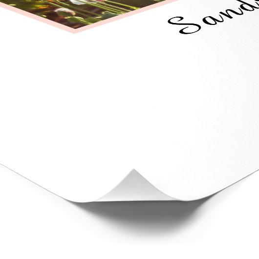 Roze roze afstuderen White Class 2021 Perfect Poster (Hoek)