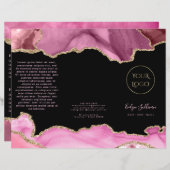 roze roze agate brochure (Voorkant / Achterkant)