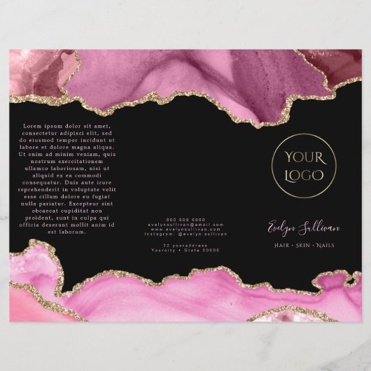 roze roze agate brochure (Voorkant)