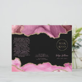 roze roze agate brochure (Staand voorkant)