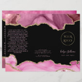 roze roze agate brochure (Voorkant / Achterkant)