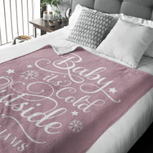 Roze Roze Baby Het Is Koud Buiten Familie