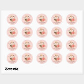 Roze Roze Bakkerij Banketbakker Ronde Sticker (Vel)