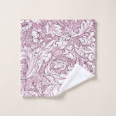 Roze Roze Barok Weelderig Blad Bad Handdoek (Wasdoekje)