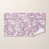 Roze Roze Barok Weelderig Blad Bad Handdoek (Handdoek)