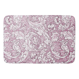 Roze Roze Barok Weelderig Blad Badmat