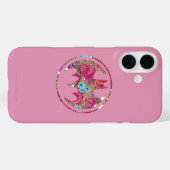 Roze roze bietsem Case-Mate iPhone case (Achterkant (horizontaal))