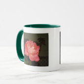Roze roze bij nacht mok (Voorkant links)