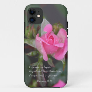 Roze Roze, Bijbelse Verse over Hoop, Romeinen 12:1 Case-Mate iPhone Case