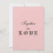 Roze Roze Blauwe Pastel Monogram Kaart (Achterkant)
