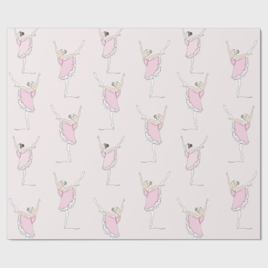 Roze, roze, bleekpapier cadeaupapier (Vlak)