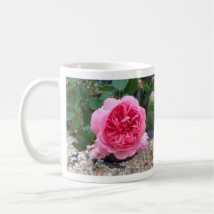 Roze roze bloem botanische tuinbouwer Mok