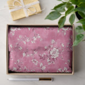  Roze Roze Bloem Chinoiserie Decoupage Tissuepapier (Geschenk)