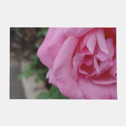 Roze roze bloem deurmat (Voorkant)