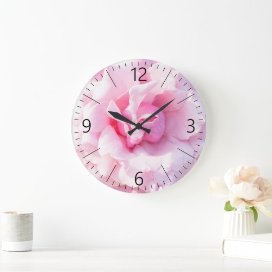 Roze roze bloem grote klok (Huis)