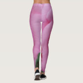 Roze roze bloem leggings (Achterkant)