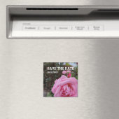 Roze roze bloem magneet (Insitu (Vaatwasser))