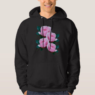 Roze roze bloem Roos bloemen bouquet Floral Hoodie