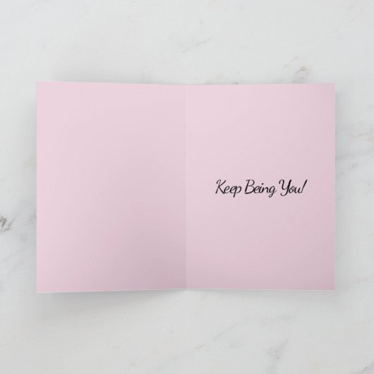 Roze roze bloem  Rozen Kaart (Binnen)