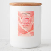 Roze roze bloemen etiketten van de bloem (Voorkant)