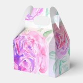  Roze Roze Bloemen Trouwtaart Favoriete Doos Bedankdoosjes (Achterkant)