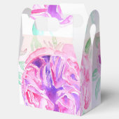  Roze Roze Bloemen Trouwtaart Favoriete Doos Bedankdoosjes (Geopend)