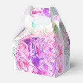  Roze Roze Bloemen Trouwtaart Favoriete Doos Bedankdoosjes (Voorkant Zijde)