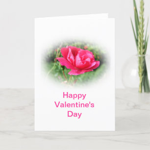 roze roze bloemen, Valentijnsdag Feestdagen Kaart