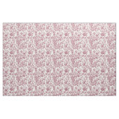 Roze Roze Bloemendessin Stof (Yard (91,4 cm))