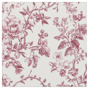 Roze Roze Bloemendessin Stof