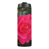  roze roze bloemfotografie thermosbeker (Voorkant)