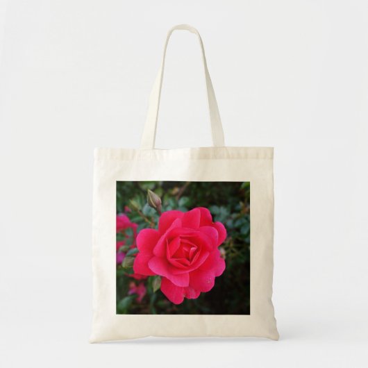  roze roze bloemfotografie tote bag (Voorkant)