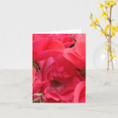 Roze roze bloemkaart kaart (Gele Bloem)