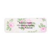  roze roze bloemkool etiket (Voorkant)