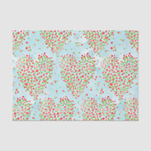  roze roze bloemkool hartsblauw ontspringen tissuepapier