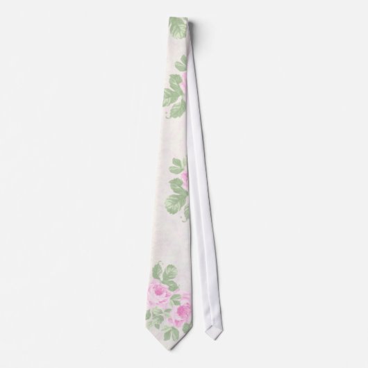 roze roze bloemkool stropdas (Voorkant)