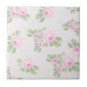  roze roze bloemkool tegeltje (Voorkant)